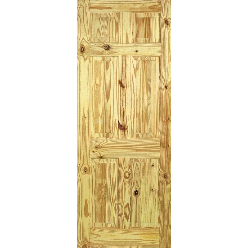 Internal Knotty Pine 6 Panel Door